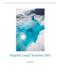 Unit 23 - English Legal Systems Assignment 1 Distinction*