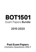 BOT1501 - Exam Questions PACK (2015-2020)
