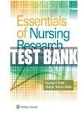 Essentials of Nursing Research Appraising Evidence for Nursing Practice 9th Edition Polit Test Bank.ISBN-13: 978-1496351296 - ALL CHAPTERS