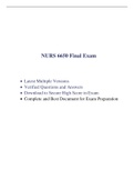 NURS 6650 Final Exam (3 Versions, 225 Q & A, Latest-2022) / NURS 6650N Final Exam / NURS6650 Final Exam / NURS-6650N Final Exam |100% Correct Q & A, Download to Secure HIGHSCORE|