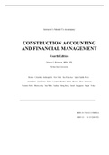 Instructor’s Manual To Accompany CONSTRUCTION ACCOUNTING AND FINANCIAL MANAGEMENT Fourth Edition Steven J. Peterson, MBA, PE Weber State University