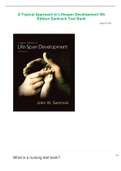 A Topical Approach to Lifespan Development 5th Edition.