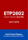 ETP2602 (ExamQuestions and Assignment Tut201 Solutions)