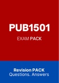 PUB1501 - Exam PACK (2022)