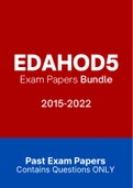 EDAHOD5 (ExamQuestions and Assignment Tut201 Solutions)