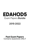 EDAHOD5 (ExamQuestions and Assignment Tut201 Solutions)