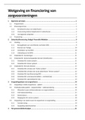 Volledige samenvatting Wetgeving en financiering voor zorgvoorzieningen '21-22 + examenvragen