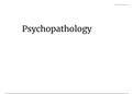 Psychopathology - AQA Psychology Paper 1
