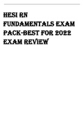 HESI RN FUNDAMENTALS EXAM PACK-BEST FOR 2022 EXAM REVIEW