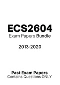 ECS2604 - Exam Questions PACK (2013-2020)