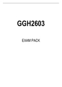 GGH2603 EXAM PACK 2022