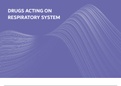 drug acting on respiratory system