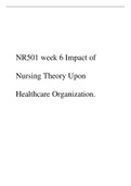 NR501 week 6 Impact of Nursing Theory Upon Healthcare Organization.pdf