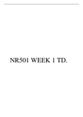 NR501 WEEK 1 TD.pdf