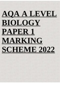 AQA A LEVEL BIOLOGY PAPER 1 2020 MS