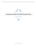 HESI Community Health Exit Proctored Exam Updated for 2023 Exam