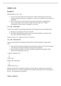 Private Law 1 Notes (Contract, Tort and Property Law)