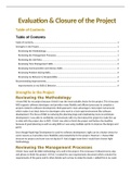 Unit 9: IT Project Management - Assignment 3 (P8, P9, M4, D4)