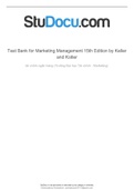 Test Bank for marketing management 15th edition by keller and kotler