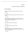 Operations and Supply Chain Management The Core, Jacobs - Exam Preparation Test Bank (Downloadable Doc)
