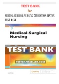 Test Bank Medical-Surgical Nursing 7th Edition by Linton Chapter 1-63 |Complete Guide A+
