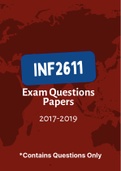 INF2611 - Exam Questions PACK (2017-2019)