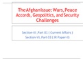 The Afghan Issue: Wars, Peace Accords, Geopolitics, and Security Challenges