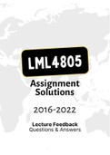 LML4805 -  Combined Tut201 Letters  (2016-2022)
