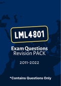 LML4801 - Exam Questions PACK (2011-2022)