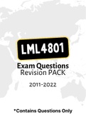 LML4801 - Exam Questions PACK (2011-2022)