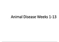 Animal Disease One (Year Two) Full Summary Veterinary Medicine
