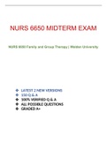 NURS 6650 MIDTERM EXAM  Complete Solution Package