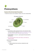 Pearson Edexcel IAS Unit 1: Photosynthesis