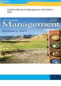 Solution Manual for Management 14th Edition