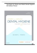 Test Bank for Darby and Walsh Dental Hygiene 5th Edition