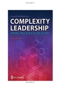Complexity Leadership Nursing’s Role in Health Care Delivery 3rd Edition Crowell Boynton Test Bank (2 files merged)