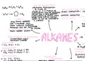 Summary of alkanes