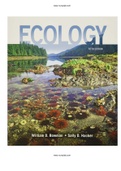 Ecology 5th Edition Bowman Test Bank 100% Correct Answers 