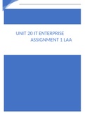 Unit 20 IT Enterprise LAA