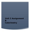 Unit 2 Practical scientific procedures and techniques assignment B