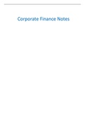 LPC Corporate Finance Notes (DISTINCTION) 2022