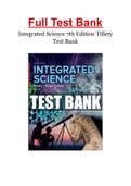 Integrated Science 7th Edition Tillery Test Bank