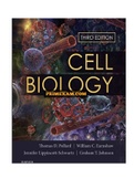 Cell Biology 3rd Edition Pollard Test Bank ISBN: 9780323341264 |Complete Guide A+