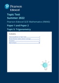 Complete Edexcel Pearson Mathematics Topic Tests for Pure + Applied with ANSWERS