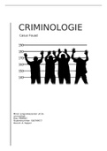 Verslag Criminologie