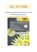 Oral Pathology for the Dental Hygienist 7th Edition Ibsen Test Bank