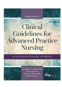 Clinical Guidelines for Advanced Practice Nursing 3rd Edition Collins-Bride Test Bank ISBN: 9781284093131 | 100% VERIFIED