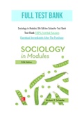 Sociology in Modules 5th Edition Schaefer Test Bank