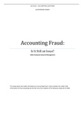 ACCT 601 Week 7 Final Term Paper: Financial Accounting Fraud (graded)