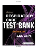 Mosby’s Respiratory Care Equipment 10th Cairo Test Bank ALL Chapters Included (1 -15 ) |ISBN-13: 9780323416368   |Complete Test Bank |ALL CHAPTERS.
